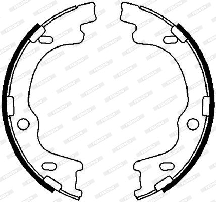 Brake Shoe Set, parking brake (FSB4022)
