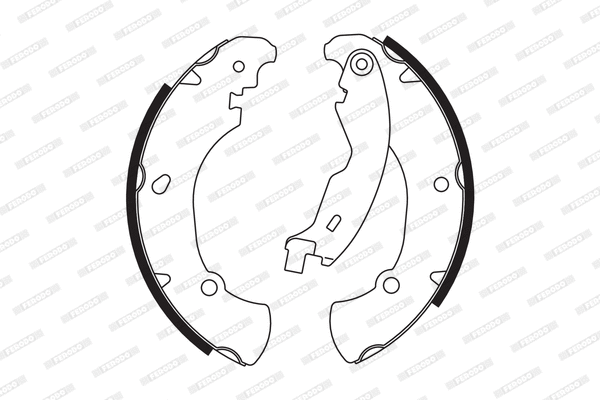 Brake Shoe Set (FSB555)