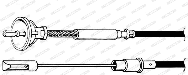 Cable Pull, clutch control (FCC421117)
