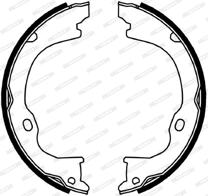 Brake Shoe Set, parking brake (FSB4060)