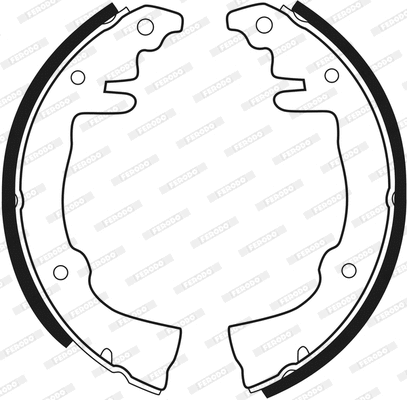Brake Shoe Set, parking brake