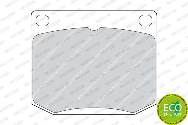 Brake Pad Set, disc brake (FDB818)