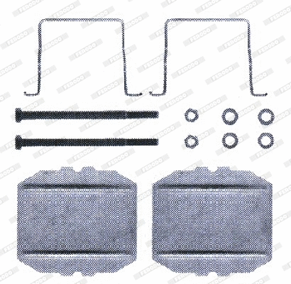 Accessory Kit, disc brake pad (FBA460)