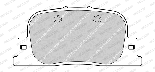 Brake Pad Set, disc brake (FDB1686-D)