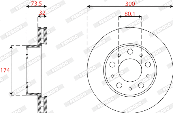 Brake Disc (DDF2795-1)