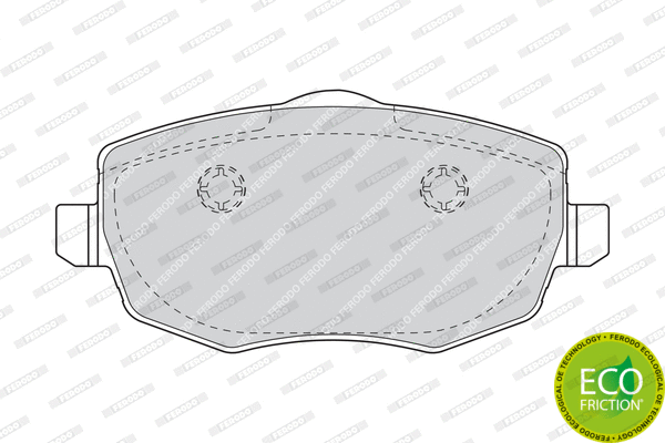 Brake Pad Set, disc brake (FDB1582)