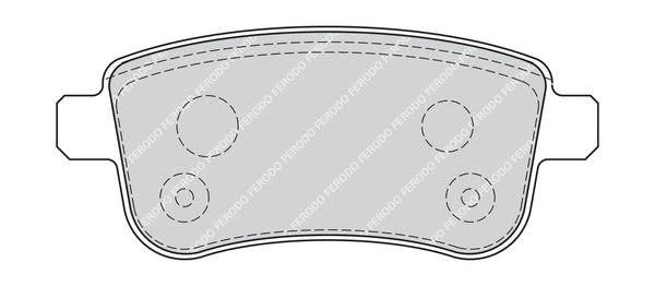 Brake Pad Set, disc brake (FDB4182G)