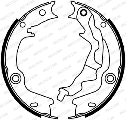 Brake Shoe Set, parking brake (FSB4046)