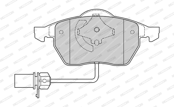 Brake Pad Set, disc brake (FDB1323-D)