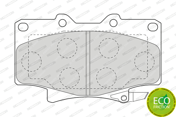 Brake Pad Set, disc brake (FDB1502)