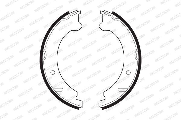 Brake Shoe Set, parking brake (FSB522)