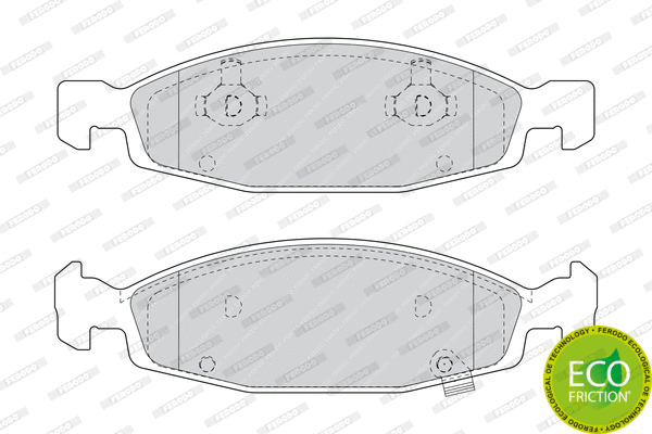 Brake Pad Set, disc brake (FDB1523)