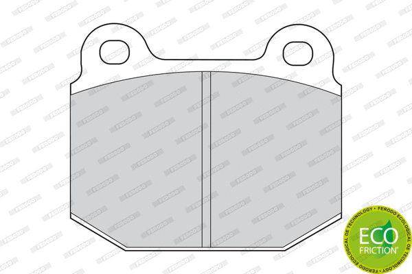 Brake Pad Set, disc brake (FDB116)