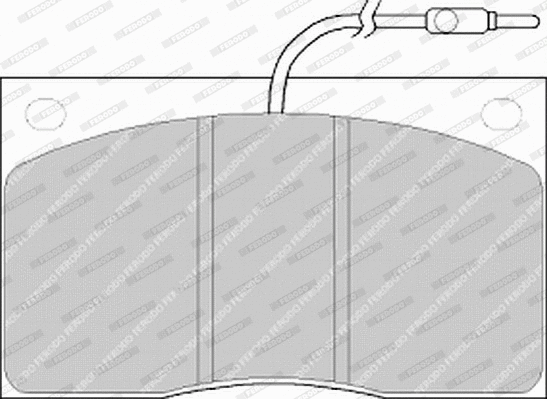 Brake Pad Set, disc brake (FVR805)