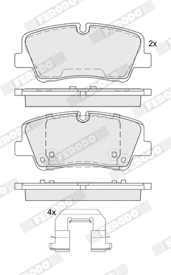 Brake Pad Set, disc brake (FDB5391)