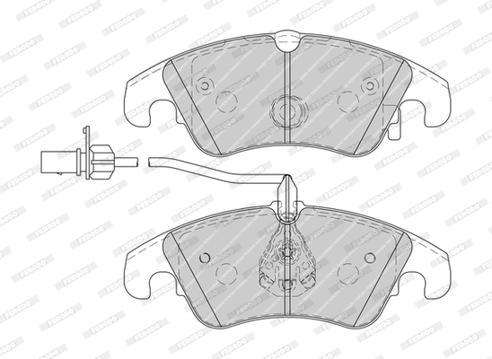 Brake Pad Set, disc brake (FDB4044-D)
