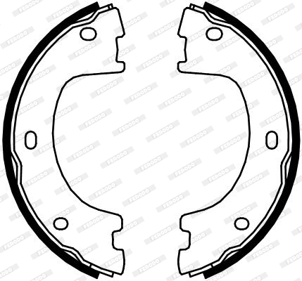 Brake Shoe Set, parking brake (FSB4103)