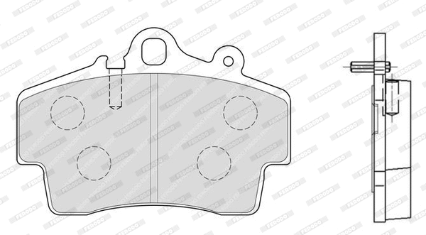 Brake Pad Set, disc brake (FDB1307)