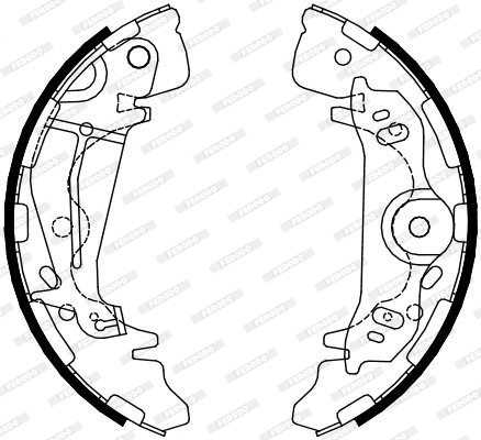 Brake Shoe Set (FSB4085)