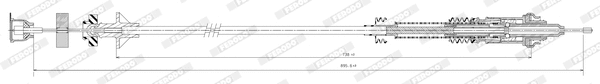 Cable Pull, clutch control (FCC422747)
