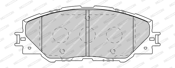 Brake Pad Set, disc brake (FDB4136-D)