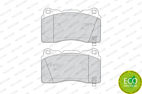 Brake Pad Set, disc brake (FDB1968)