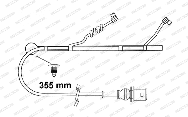 Warning Contact, brake pad wear (FAI163)