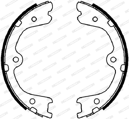 Brake Shoe Set, parking brake (FSB4030)