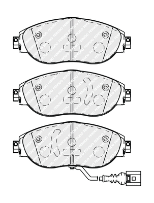Brake Pad Set, disc brake (FDB5096)