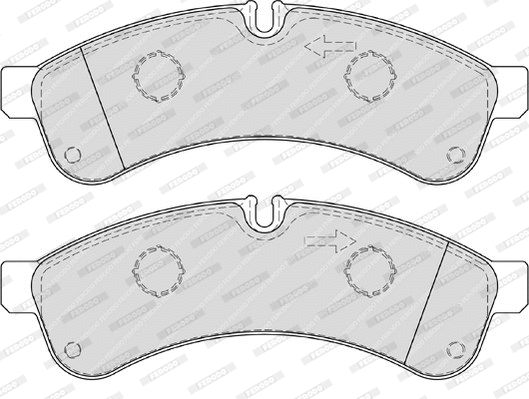 Brake Pad Set, disc brake (FVR4039)