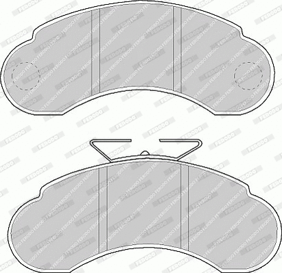 Brake Pad Set, disc brake (FVR941)