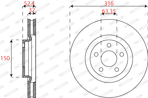 Brake Disc (DDF2790C-1)