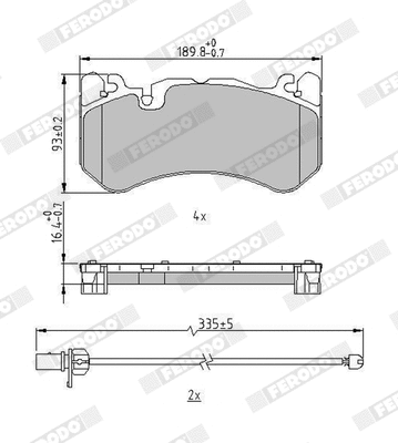 Brake Pad Set, disc brake (FDB5233)