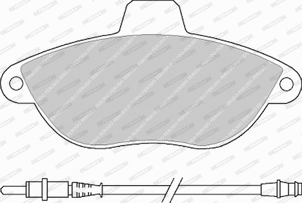 Brake Pad Set, disc brake (FVR1002)