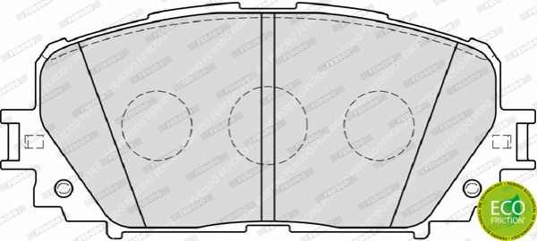 Brake Pad Set, disc brake (FDB4081)