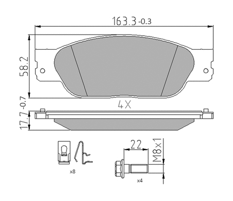 Brake Pad Set, disc brake