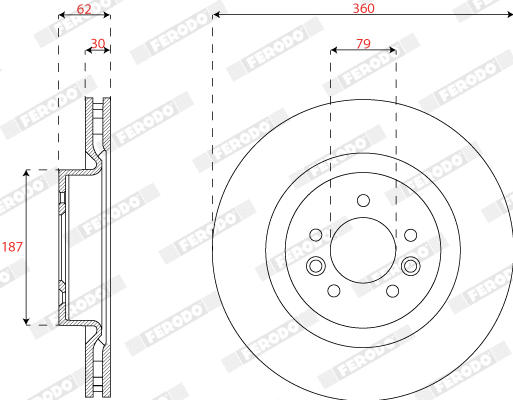 Brake Disc (DDF2635C-1)