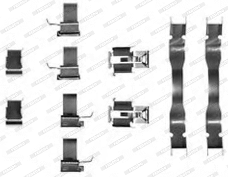 Accessory Kit, disc brake pad (FBA568)