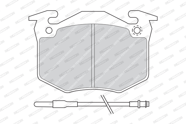 Brake Pad Set, disc brake (FDB402)