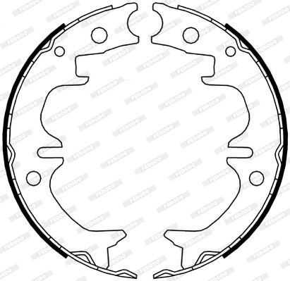 Brake Shoe Set, parking brake