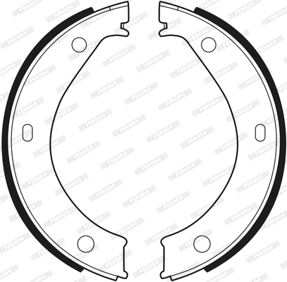 Brake Shoe Set, parking brake