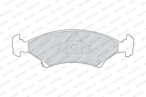 Brake Pad Set, disc brake (FDB982)