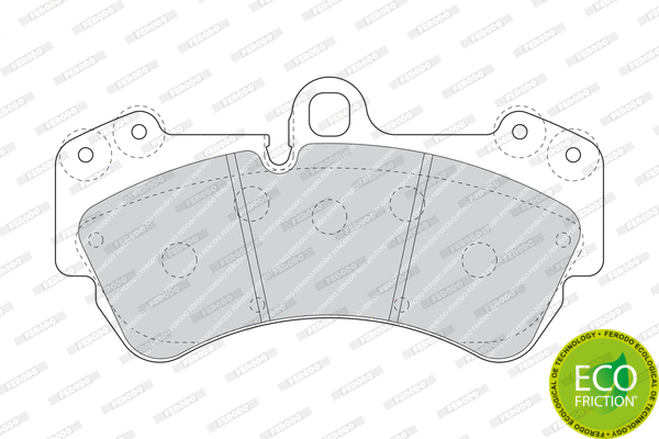 Brake Pad Set, disc brake (FDB1625)