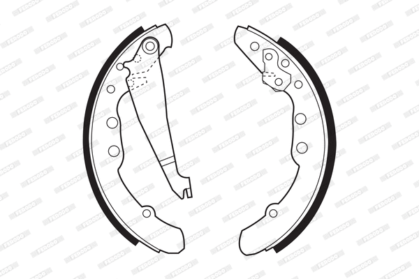 Brake Shoe Set (FSB409)