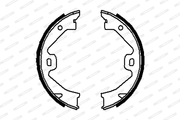 Brake Shoe Set, parking brake (FSB633)