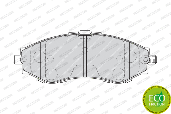 Brake Pad Set, disc brake (FDB1969)