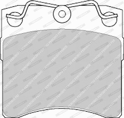 Brake Pad Set, disc brake (FVR722)