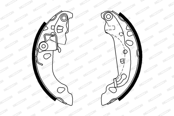 Brake Shoe Set (FSB636)