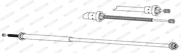 Cable Pull, parking brake (FHB434542)