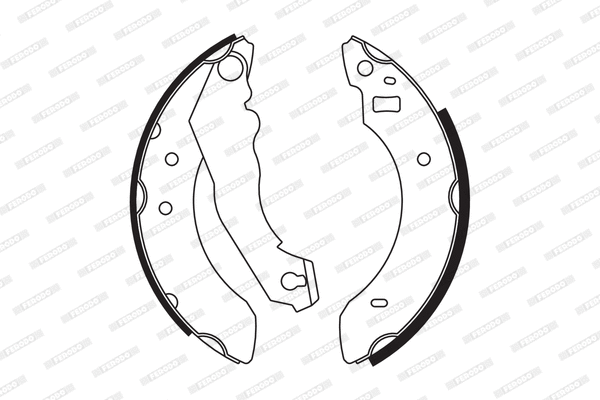 Brake Shoe Set (FSB554)